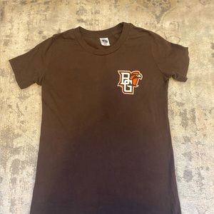 Womens fit BGSU brown t-shirt